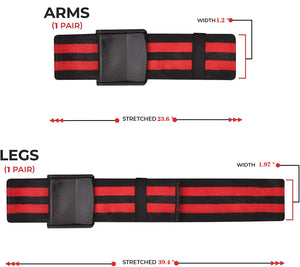 Blood Flow Restriction Bands Exercise Elastic Straps for Occlusion Training Heavy Workouts Help Increase Arm Leg Muscle Mass