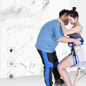 Transfer Gait Belt with 10 EVA Padded Handles for Patient Care Injured Lifting Transport Belts Grip Belt Seniors Elderly