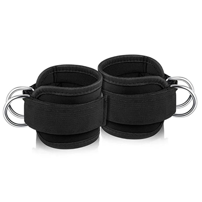 Adjustable Wrist Ankle Cuffs D Ring Pulley Lifting Straps Gym Cable Attachments Weight-bearing Exercise Fitness Accessories