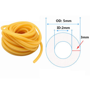 Natural Latex Rubber Tube Stretch Elastic Strapping Slingshot Replacement Band Catapults Sling Fishing Rope Line Tied Line