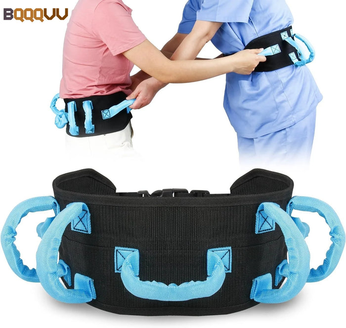 Gait Belt Transfer Belts for Lifting Seniors, Walking and Standing Assist Aid for Bariatric, Elderly, Handicap, Therapy, 1Pc