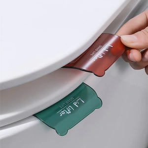 Adhesive Toilet Lid Device Avoid Touching Portable Sanitary Closestool Toilet Seat Lid Lifter Handle Holder Bathroom Accessories