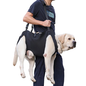 Dog Carry Sling, Dog Sling Carrier With Breathable Mesh, Pet Legs Support & Rehabilitation Dog Lift Harness, Dog Sling Carrier