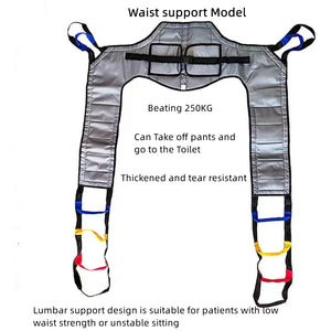 Household Lift Sling Transfer Belt Bed Wheelchair Spreader Lifter Strip Blanket for Elderly Disabled Paralyzed Patient Shift Aid