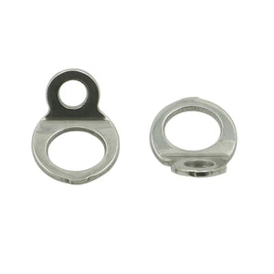 2Pcs Stainless Steel Tie Down Strap Rings Point Securing For Motorcycle Dirt Bike ATV UTV Trailers Trucks Accessories