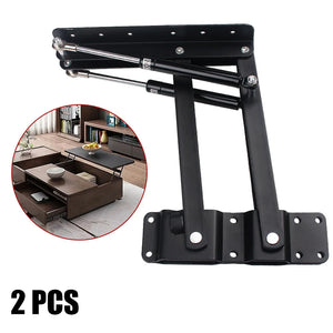 2pcs Lift Up Top Folding Hydraulic Tea Table Hinge Furniture Lift Up Rack For Computer Table Table Lifter Hardware Rack Shelf