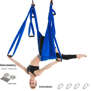 Aerial Yoga Hammock Set Anti-gravity Pilates Yoga Hammock Gym Strap Flying Swing Aerial Traction Device Home Fitness Equipmentt