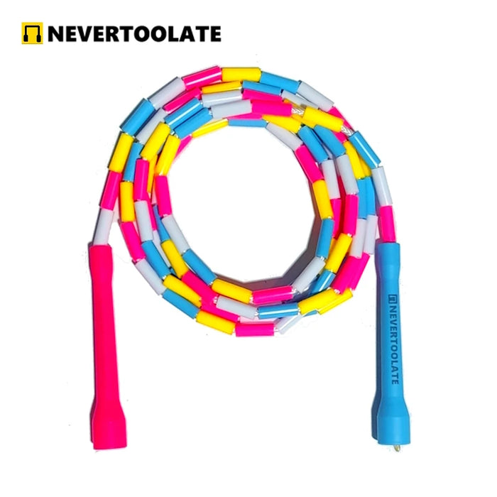 NEVERTOOLATE FREESTYLE ROPE CC handle 1 inch PE hard beads beaded jump rope skipping skill tricks fitness Rhea Lauren