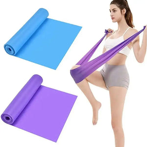 1pcs Fitness Elastic Resistance Bands Home Training Crossfit Yoga Equipmen Pilates Gym Bands Sport Stretching Workout Resis Z1c7