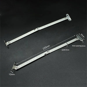 Cabinet Furniture Doors Close Lift Up Stay Support Hinge Stainless Steel Two Fold Pull Rod Kitchen Accessories