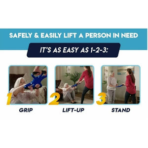 Assisted Lift Standing Grip Tool No-Slip Lift Assist Standing Aid with Handles Stand Auxiliary Tool Elderly Handicapped Patient