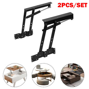 2pcs Lift Up Top Folding Hydraulic Tea Table Hinge Furniture Lift Up Rack For Computer Table Table Lifter Hardware Rack Shelf