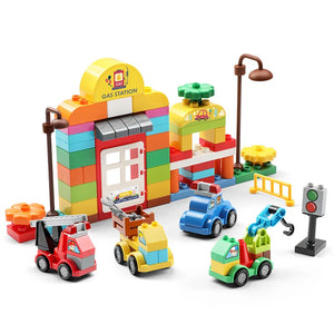 Compatible Big Building City Traffic Parts Vehicle Trailer Chassis Boat Accessories Large Bricks Kids Assembly Toys Party Gifts