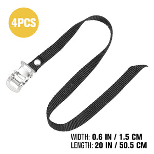 4Pcs Pedal Strap Toe Strap Replacement Strap Exercise Bike Fixed Accessories Muzzle Fixed Rope Purchase Products