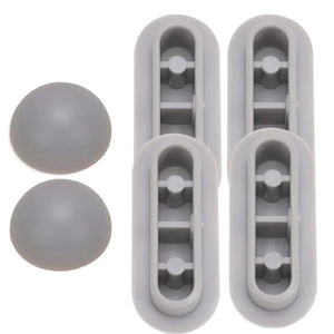 6pcs Antislip Gasket Toilet Seat Bumper Shock Absorber Toilet Seat Cushion Pad Buffers Bathroom Toilet Seat Lifter Kits