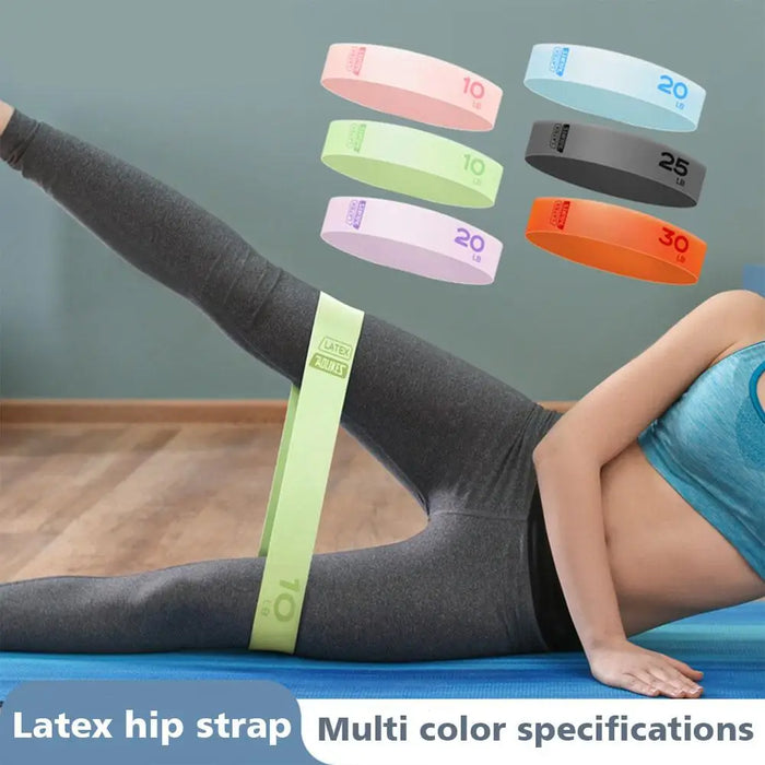 Yoga Elastic Bands Portable Pilates Hip Circle Expander Gym Resistance Latex Exercise Tension Belt Bands Fitness Family L6O9