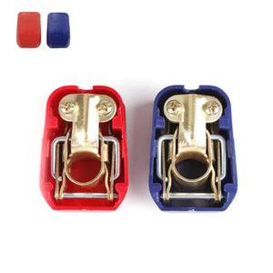 2pcs  Positive & Negative Car Battery Terminals Connector Clamps Lift Off  Quick Release Electrode Connectors Car Accessories