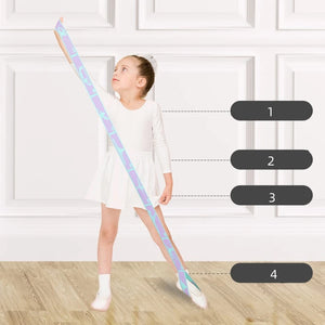 Beginner Yoga Stretch Resistance Band Multi-functional Dance Auxiliary Stretching Belt Child Ballet Latin Training Elastic Strap