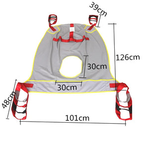 Adjustable Patients Lifting Sling Breathable Mesh Cloth Paralyzed Disabled Elderly Transfer Strap Wheelchair Bed Moving Belts