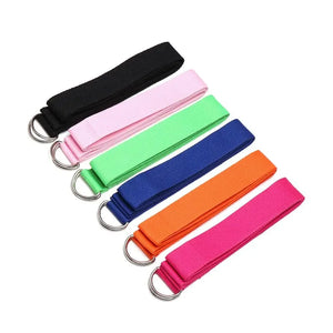 180cm Sport Yoga Strap Durable Cotton Exercise Straps Adjustable D-ring Buckle Gives Flexibility For Yoga Stretching Pilates