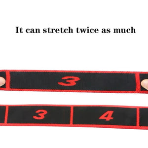 Yoga Pull Strap Belt Polyester Latex Elastic Latin Dance Stretching Band Loop Yoga Pilates GYM Fitness Exercise Resistance Bands