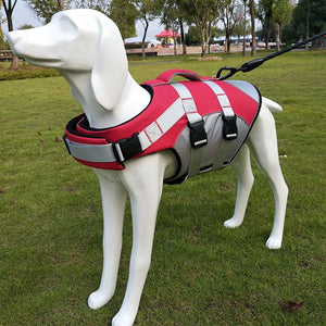 Dog Life Jacket Swimming Vest Lightweight Pet Lifesaver with Lift Handle Leash Ring Puppy Safety Vest for Small Medium Large Dog