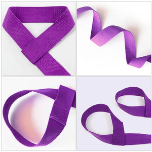 Yoga Mat Strap Belt Adjustable Sports Sling Shoulder Carry Strap Belt Exercise Stretch Elastic Yoga Belt Yoga Mat Binding Belt