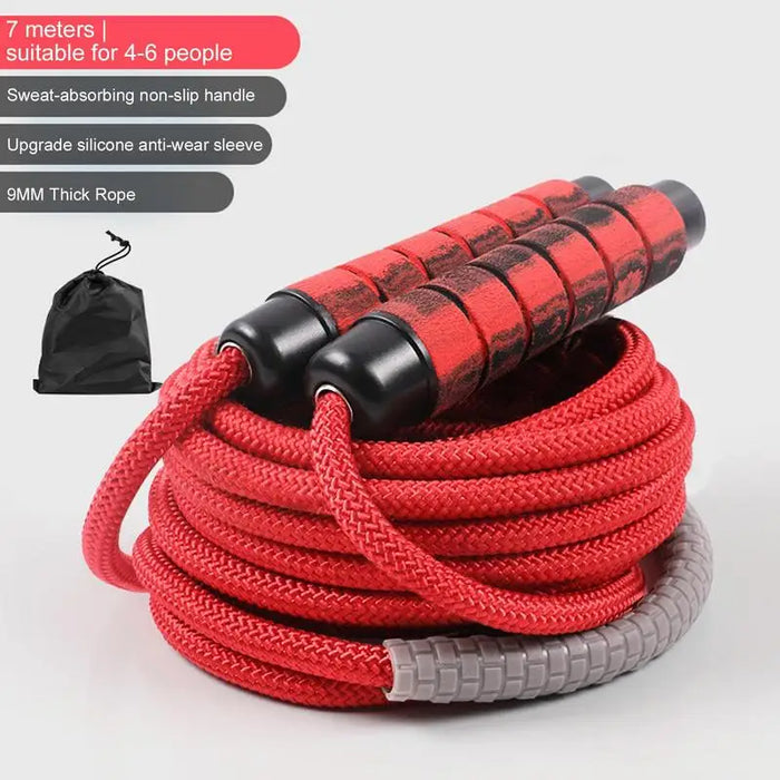 Group Skipping Rope Long Rope Children Students Speed Skipping Rope Cross-fit Jump Rope With Anti-Slip Handle For Double Unders