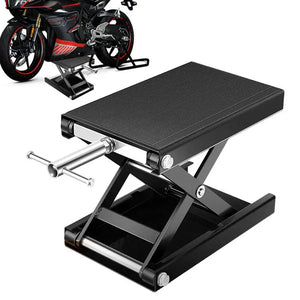 Motorcycle Lift Table 1100 Lbs Heavy Duty Hydraulic Lift Steel Dirt Bike ATV Wide Deck Scissor Lift Jack Table Foot Stand Jack