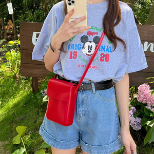 Vintage Small shoulder bag for women pu leather Female crossbody messenger bag mini Sling Bag casual phone purse handbag wallet