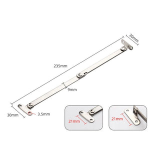 2PCS Stainless Steel Folding Pull Rod Cabinet Door Movable Lift Up Support Hardware Cabinets Hinges Display Rack Pull Rod