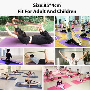 Beginner Yoga Stretch Resistance Band Multi-functional Dance Auxiliary Stretching Belt Child Ballet Latin Training Elastic Strap