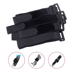 10Pcs Reusable Hook Loop Nylon Straps Reverse Colored Fastening Tape Self Adhesive Cable Ties Wrap Bundle Fixed Ties