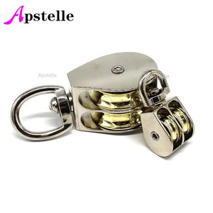 Apstelle 36/52/75mm DIY Zinc alloy Swivel Fixed Pulley Sheave Lift Hoist Rope Hanging Single