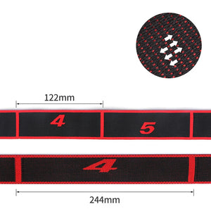 Yoga Pull Strap Belt Polyester Latex Elastic Latin Dance Stretching Band Loop Yoga Pilates GYM Fitness Exercise Resistance Bands
