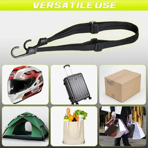 60/90/120CM Motorcycle Helmet Straps Motorcycle Accessories Hooks Luggage Retractable Elastic Rope Fixed Strap Motos Helmet Net