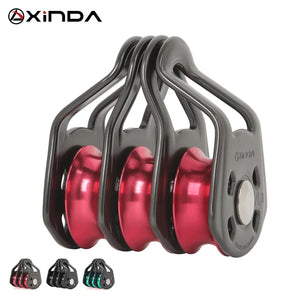 Xinda Outdoor Three Pulley Cableway Crosses Rock Climbing Rescue To Expand Hoisting Ball Bearing Pulley Block