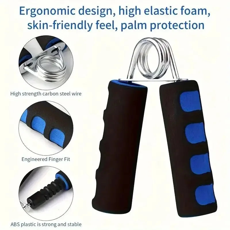 1Pc Spring Hand Grip Finger Strength Trainer | Power Exerciser & Sponge ...
