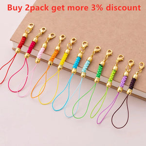 10/20pcs Keychain Rope With Jump Ring Lanyard Lariat Strap Cord For DIY Keyring Pendant Crafts Jewelry Making Supplies Wholesale