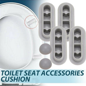 6pcs Antislip Gasket Toilet Seat Bumper Shock Absorber Toilet Seat Cushion Pad Buffers Bathroom Toilet Seat Lifter Kits