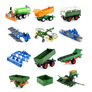 Farm Tractor with Trailer Inertia Toy Forklift Transport Truck Sprinkler Model Simulation Game Boy Kids Toy Gifts