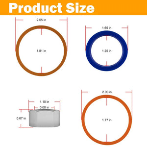 Skid Steer Lift Hydraulic Cylinder Seal Kit Fit for Bobcat 444 500 610 642 643 742 743 753 & More Replaces OEM 6803329, 7137769