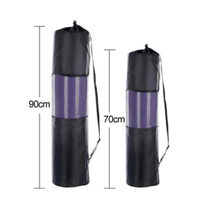 Adjustable Adjustable Strap Mesh Polyester Yoga Pilates Mat Bag Compressed Pouch