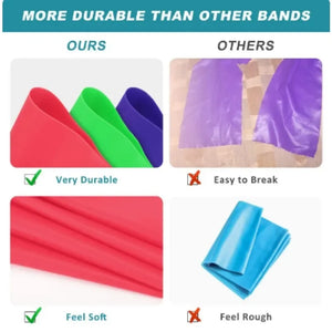 Yoga Pilates Resistance Band Long Training Stretch Bands Physical Therapy Lower Body Home Gym Strength Elastic Exercise Bands