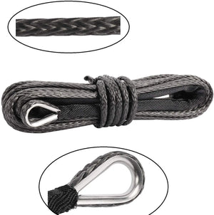 Winch Rope Tow Strap 7000LBs Winch Line Cable Rope Winches Towing Hook Stopper Rubber for ATV SUV UTV Truck Offroad Accessories