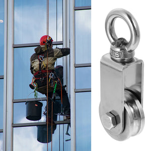 Cable Pulley Ring Durable Lifting Block Rust-proof Sturdy Hoist Wear-resistant Ladder Fitness