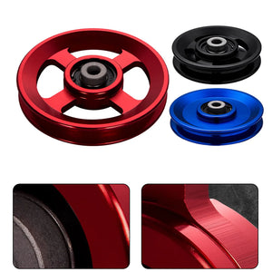 Cable Pulley Wheel LAT Pull Down Wheel Pulley Hoists Roller Workout Pulley Wheel For Pulley Block 75-114MM Tool Accessories