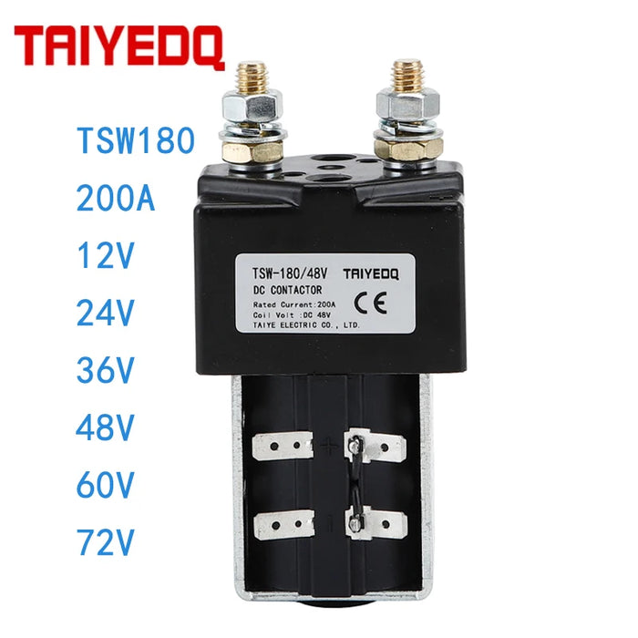 Magnetic Dc Contactor SW180 200A 12V 24V 36V 48V 60V 72V Use For Battery Car Electric Forklift Train