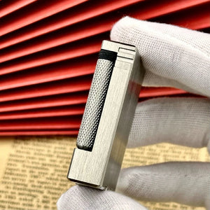 Titanium Alloy Rare Luxury Lift Arm Side Sliding Kerosene Lighter for Men Personalized Retro Gasoline Cigarette Lighter Creative