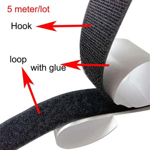Adhesive Strip Tapes Extra Strong Carpet Fixing Sticker Double Side Hook-and-loop Fastener Auto Adhesive Strap Comforter 20-50mm